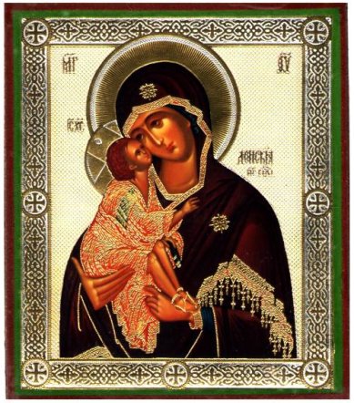 Иконы Донская икона Божией Матери на дереве (9х10,5 см, Тиль)
