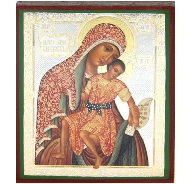 Иконы Кикская икона Божией Матери на дереве (9 х 10,5 см)