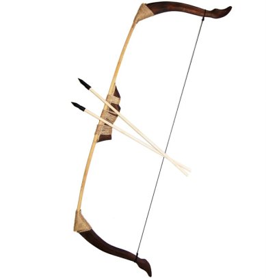 Утварь и подарки Деревянная игрушка «Лук и 2 стрелы» из бука (84 х 26 см)