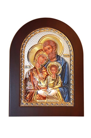 Иконы Святое Семейство икона греческое письма, ручная работа (10 х 13,5 см)