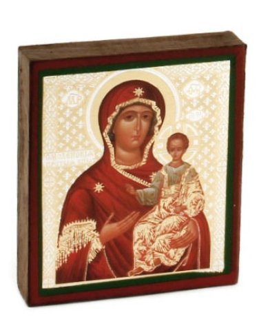 Иконы Смоленская икона Божией Матери на дереве (6 х 7 см)