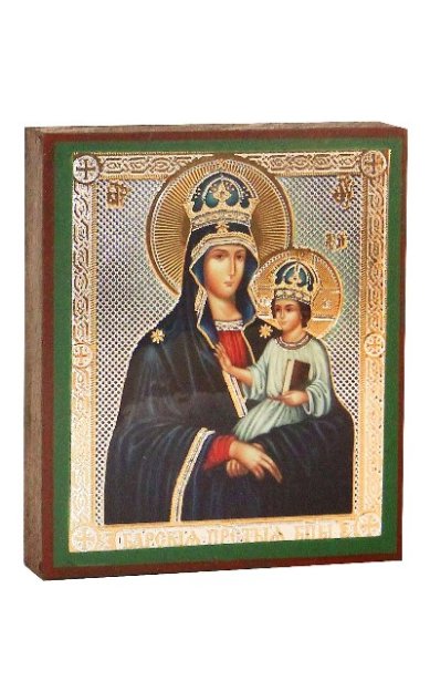 Иконы Барская икона Божией Матери, литография на дереве (6х7 см, Тиль)