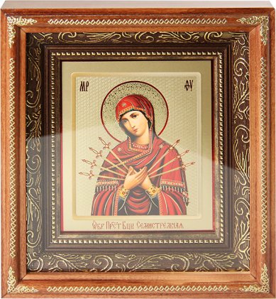 Иконы Семистрельная икона Божией Матери (20 х 22 см)