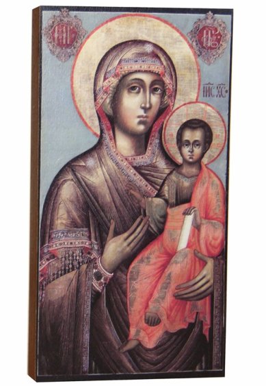 Иконы Смоленская икона Божией Матери на дереве (11 х 21 см)