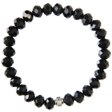 Утварь и подарки Четки-браслет на 26-30 зерен из камня кварц (имитация), освящен на мощах святого Гавриила Ургебадзе