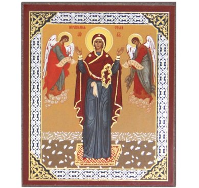 Иконы Нерушимая стена икона Божией Матери (6 х 7 см, Софрино)
