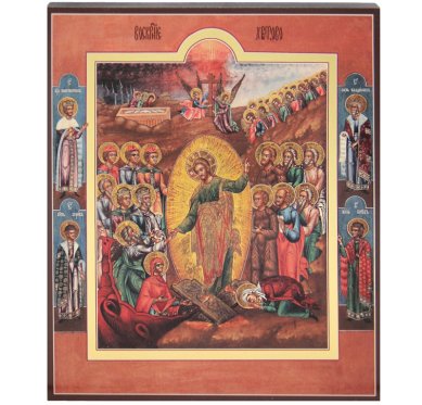 Иконы Воскресение Христово икона в подарочной упаковке (17 х 21 см)