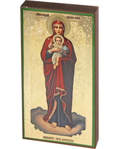 Иконы Валаамская икона Божией Матери икона на дереве (13х25 см, Тиль)