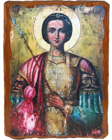 Иконы Николай Новый Вуненский икона на дереве (освящена на мощах преподобного Гавриила, 13 х 17 см)