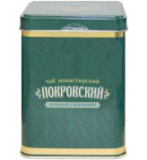 Натуральные товары Чай монастырский зеленый с жасмином подарочный в жестяной банке «Покровский» (100 г)
