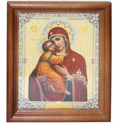 Иконы Владимирская икона Божией Матери икона (13 х 16 см, Софрино)
