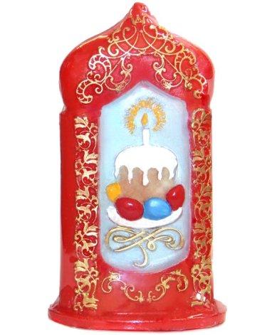 Утварь и подарки Свеча декоративная «Пасхальная свеча с куличом» 