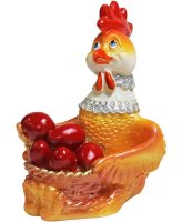 Утварь и подарки Свеча декоративная «Петух с корзинкой пасхальных яиц»