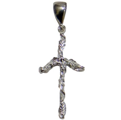Утварь и подарки Нательный крест св.Нины (виноградная лоза) серебро, привезен из Бодбе, освящен на мощах святой