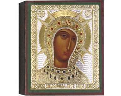 Иконы Филермская икона Божией Матери, 6 х 7 см