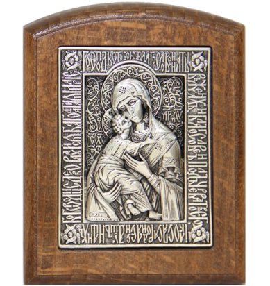 Иконы Владимирская икона Божией Матери икона ручная работа (8 х 10 см)