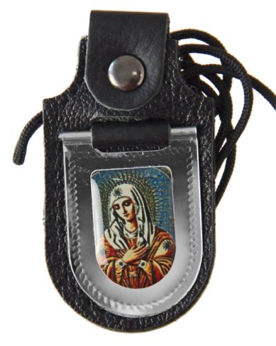 Утварь и подарки Ладанка, освященная на мощах Серафима Саровского, экокожа