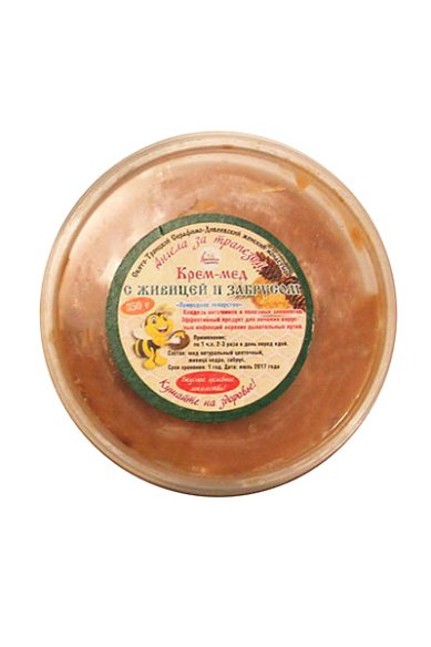 Натуральные товары Крем-мёд с живицей и забрусом (350 г)