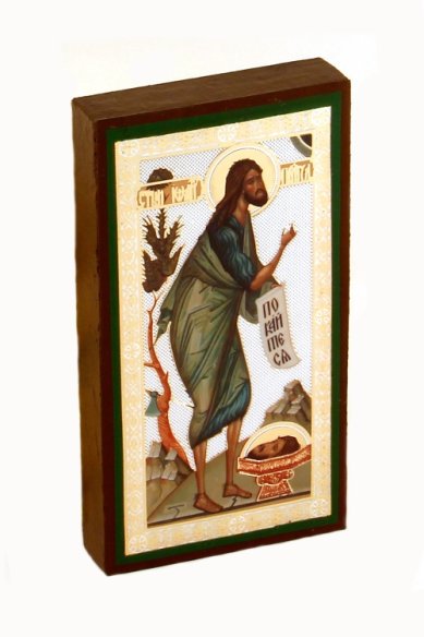 Иконы Иоанн Предтеча икона литография на дереве (5 х 9 см)