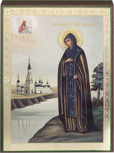 Иконы Святая благоверная княгиня Анна Кашинская, икона 17х24 см, Тиль