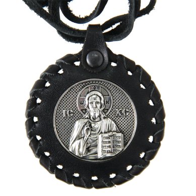 Утварь и подарки Медальон для автомобиля двусторонний Казанская БМ и Спаситель (4,5 х 4,5 см)