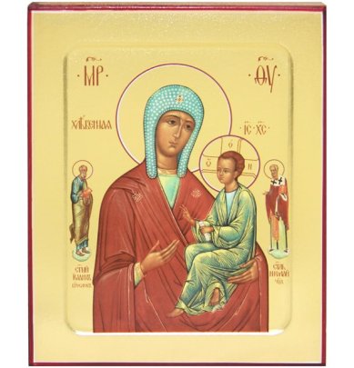 Иконы Хлебенная икона Божией Матери на дереве (12,5 х 16 см)