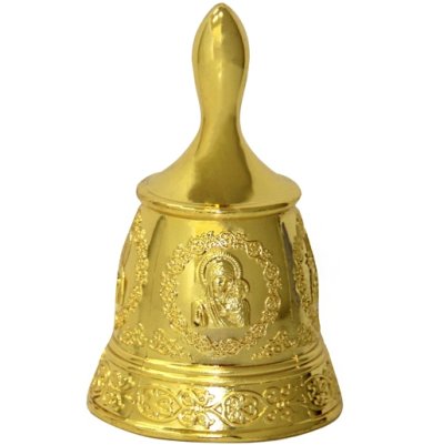 Утварь и подарки Колокольчик с ликами святых (цвет золотой)