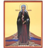 Иконы Александра Анкирская (Коринфская) мученица икона на дереве, ручная работа (12,7 х 15,8 см)