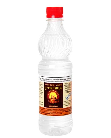 Утварь и подарки Лампадное масло «Церковное» (вазелиновое, вязкость 30, 0,5 л)