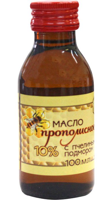 Натуральные товары Масло прополисное с пчелиным подмором (прополиса 10%, подмора 3%), 100 мл