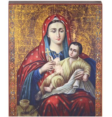 Иконы Козельщанская икона божией Матери (14 х 18 см)