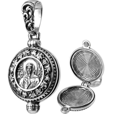 Ювелирные изделия Образок Матрона Московская 925 чернение