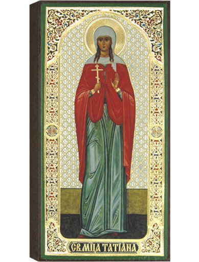 Иконы Святая мученица Татиана, икона 9 х 19 см