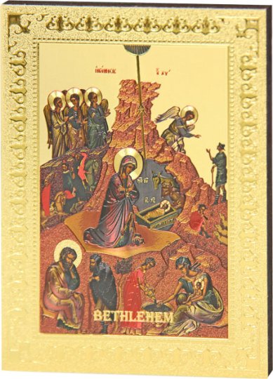 Иконы Рождество Христово, икона 11 х 16 см (Иерусалим)