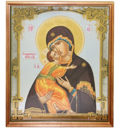Иконы Владимирская икона Божией Матери икона (35 х 42 см, Софрино)