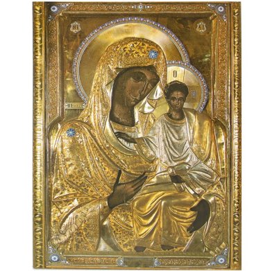 Иконы Смоленская икона Божией Матери икона на оргалите (19 х 25 см, Софрино)