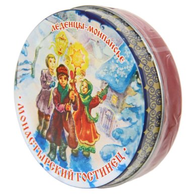 Натуральные товары Монпансье леденцы «С Рождеством!» в жестяной коробочке (65 г)