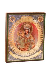 Иконы Леснинская икона Божией Матери, литография на дереве (13 х 16 см)