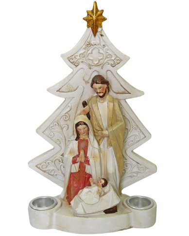 Утварь и подарки Рождественская композиция Святое Семейство у ёлки