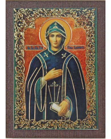 Иконы Анна Кашинская икона на МДФ (4 х 6 см)