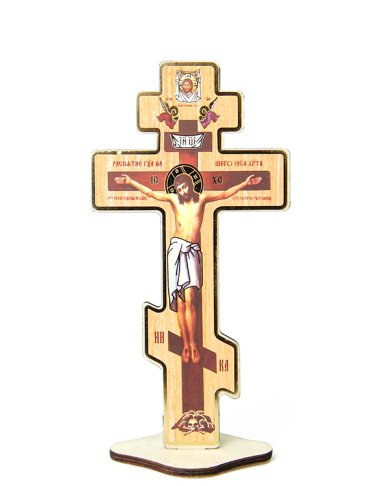 Утварь и подарки Крест настольный (прямой, 7 х 14,5 см)