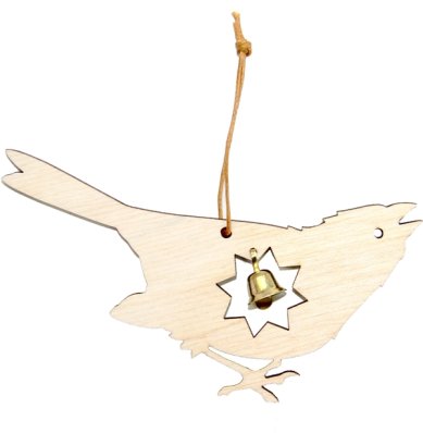 Утварь и подарки Деревянная подвеска «Птичка»