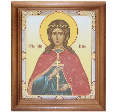 Иконы Иулия мученица икона с открыткой День Ангела (13 х 16 см, Софрино)