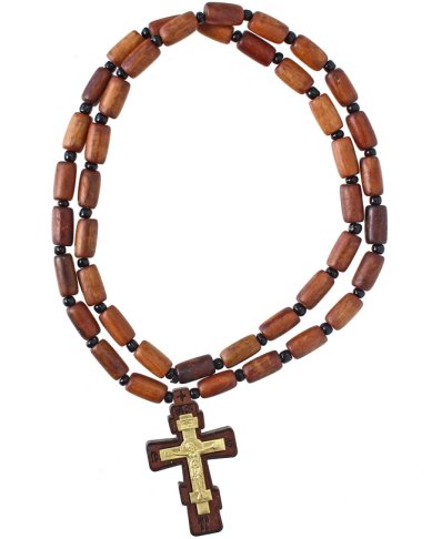 Утварь и подарки Крест с самшитовыми зернами