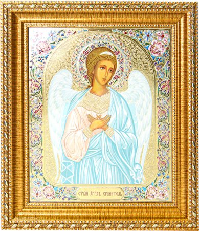 Иконы Ангел Хранитель икона в багетной рамке (18,5 х 21,5 см)