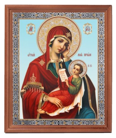 Иконы Утоли моя печали икона Божией Матери под стеклом (20х24 см, Софрино)