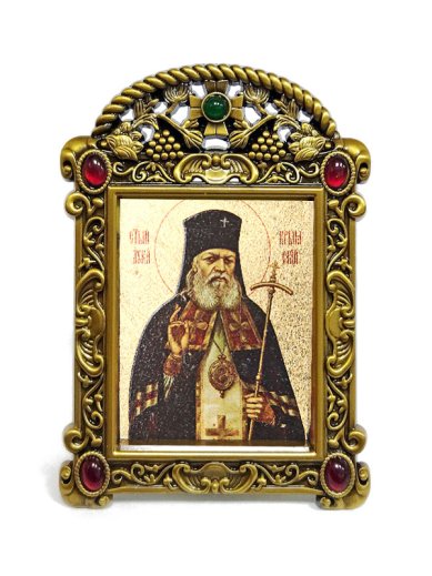 Иконы Лука Крымский икона в рамке-киоте (6,5 х 9 см)