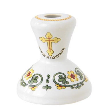 Утварь и подарки Подсвечник «Зеленый орнамент»