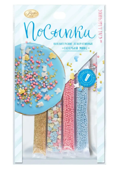 Утварь и подарки Посыпки декоративные для украшения пасхального кулича «Голубой микс»