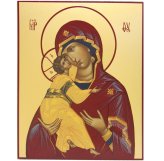 Иконы Владимирская икона Божией Матери (12,5 х 15,7 см)